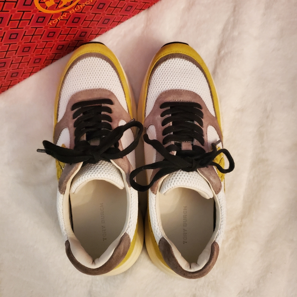NEW! TORY BURCH FABULOUS, CHIC, & SEXY KICK TRAINER REMEMBER STR SNEAKERS SHOES - Picture 8 of 11